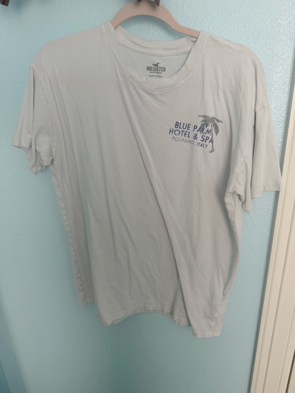 Hollister Light Blue 'Blue Palm Hotel & Spa' Short-Sleeve Tee